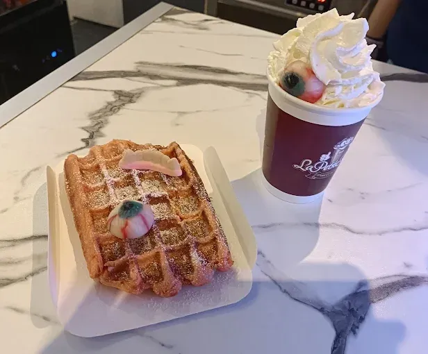 gaufre au sucre et chocolat